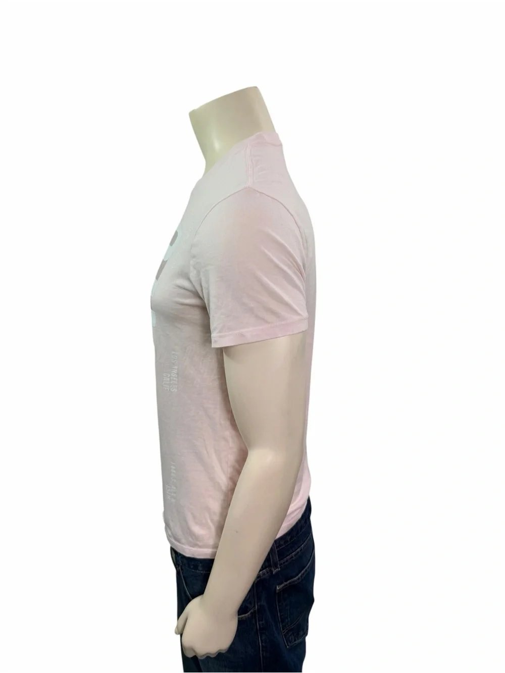 Guess Men’s Size Small Short Sleeve Crew Neck Graphic Logo Pink Tee - Picture 4 of 6